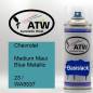 Preview: Chevrolet, Medium Maui Blue Metallic, 23 / WA9537: 400ml Sprühdose, von ATW Autoteile West.